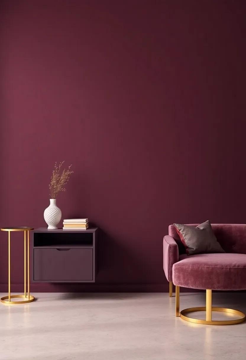 29 Ways to Achieve a Dramatic Deep Aubergine and Gold Interior Look