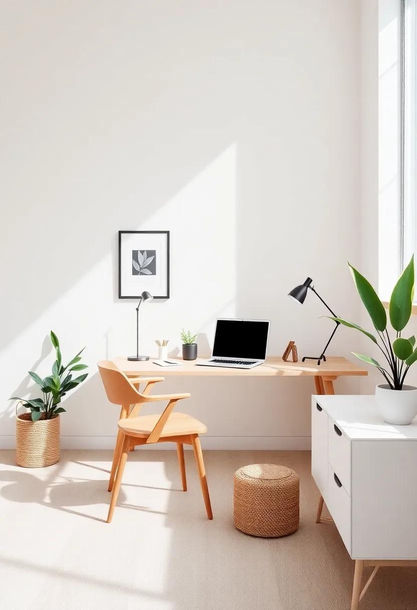 Embracing Minimalism: Crafting Scandinavian-Inspired Home Office Spaces