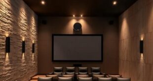 27 Opulent Luxury Home Theaters with Stunning Textured Wall Designs