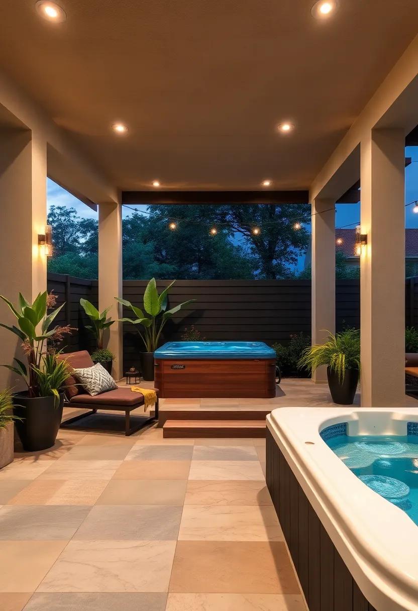 Elevate Your Outdoor Oasis: Inspiring Patio Designs Featuring Hot Tubs