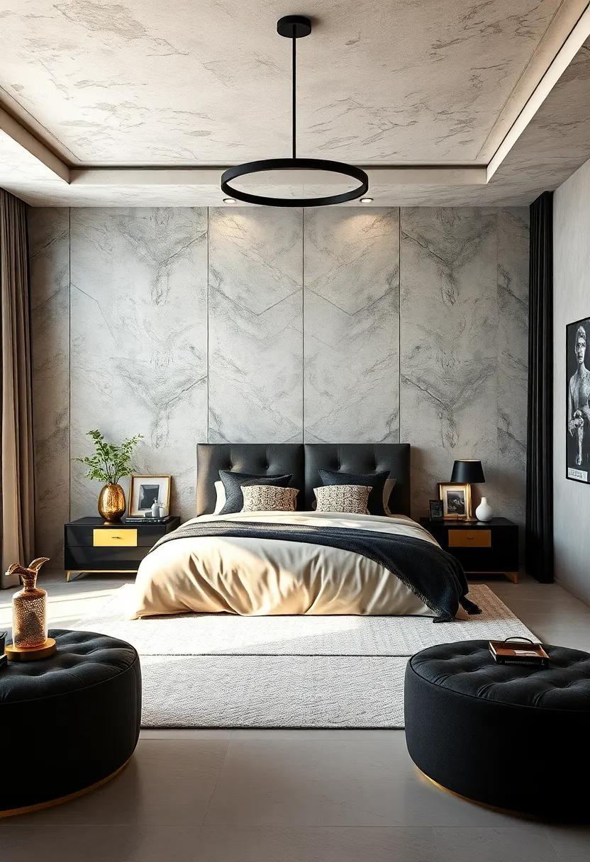 Elevate Your Space: Designing a Stunning Luxury Bedroom with Black and Gold Accents