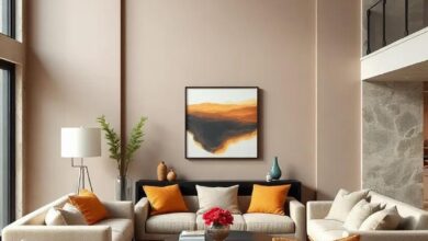 Embracing Serenity: Modern Living Rooms with Muted Earth Tone Walls