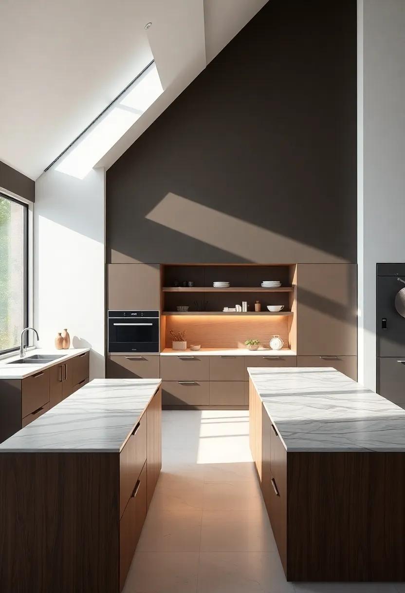 Dramatic Island Features as a Focal Point in Kitchen Layouts