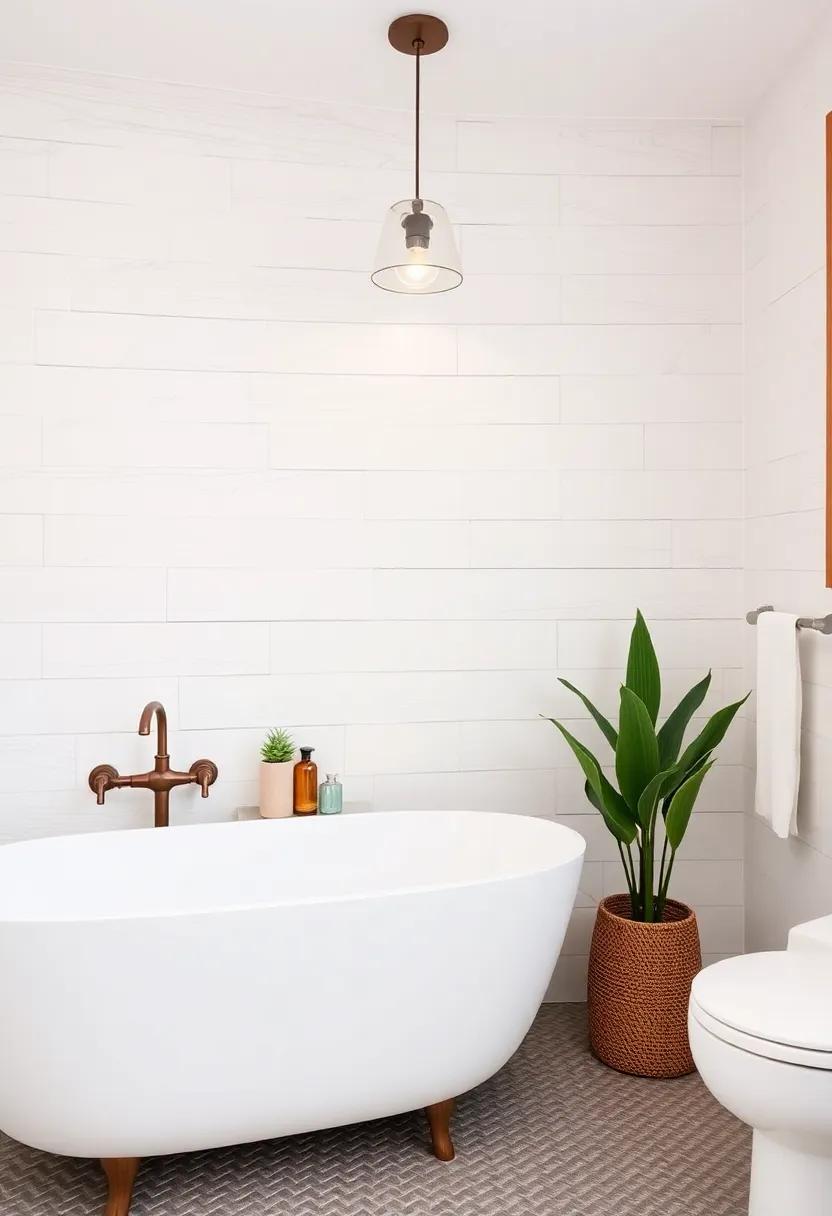 Textured Wall Treatments -​ Experiment with​ plaster, ‌shiplap, or stucco to create visually interesting wall textures, making ​your bathroom feel unique and inviting
