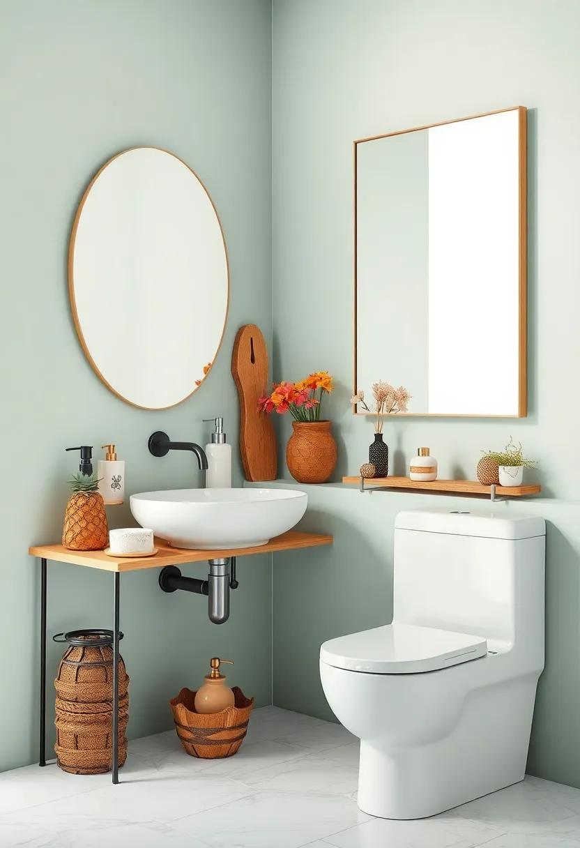 Unique ⁢Bathroom Accessories ⁤- Integrate unusual bathroom accessories⁣ such⁢ as vintage trinkets,‌ handmade soap ‍dishes, or artistic dispensers to⁢ personalize your space