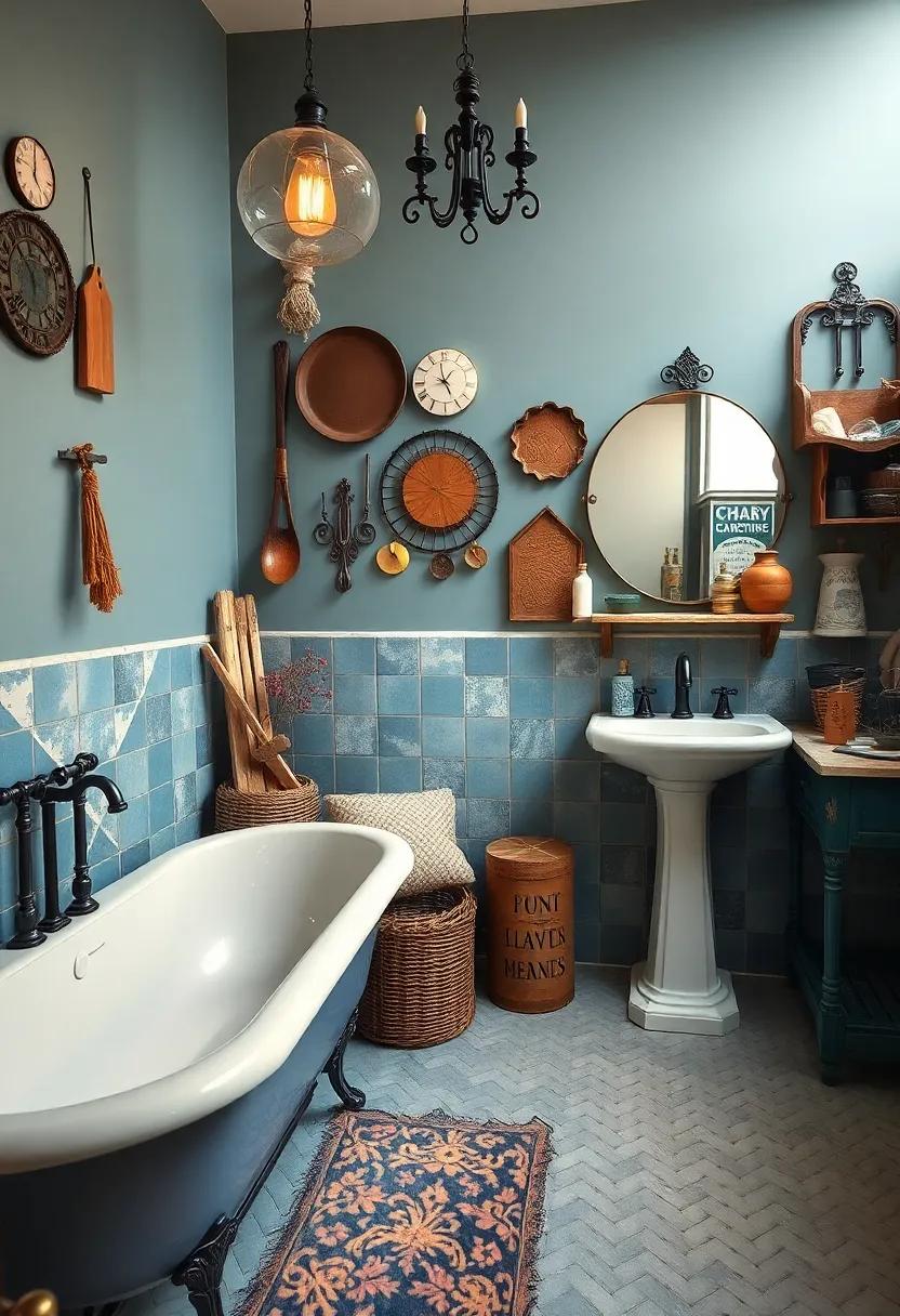 Vintage Finds from Flea Markets - Scour ⁤local ⁣flea markets for one-of-a-kind⁢ treasures‍ that ‌add character and history to your bathroom decoration