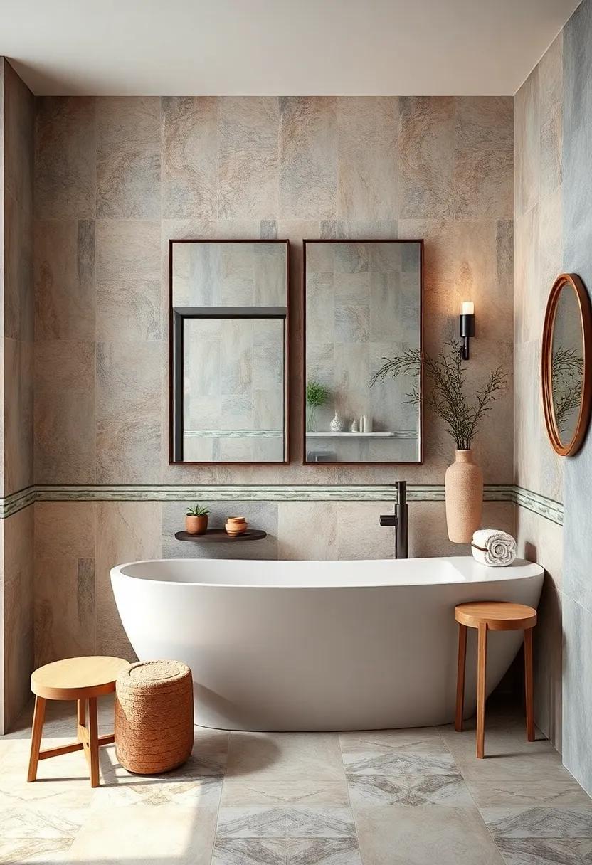 Elegant Borders: Incorporate​ decorative ​tile borders around mirrors ⁤or ⁤countertops ⁢to⁣ frame these elements beautifully and​ add⁢ a touch of sophistication