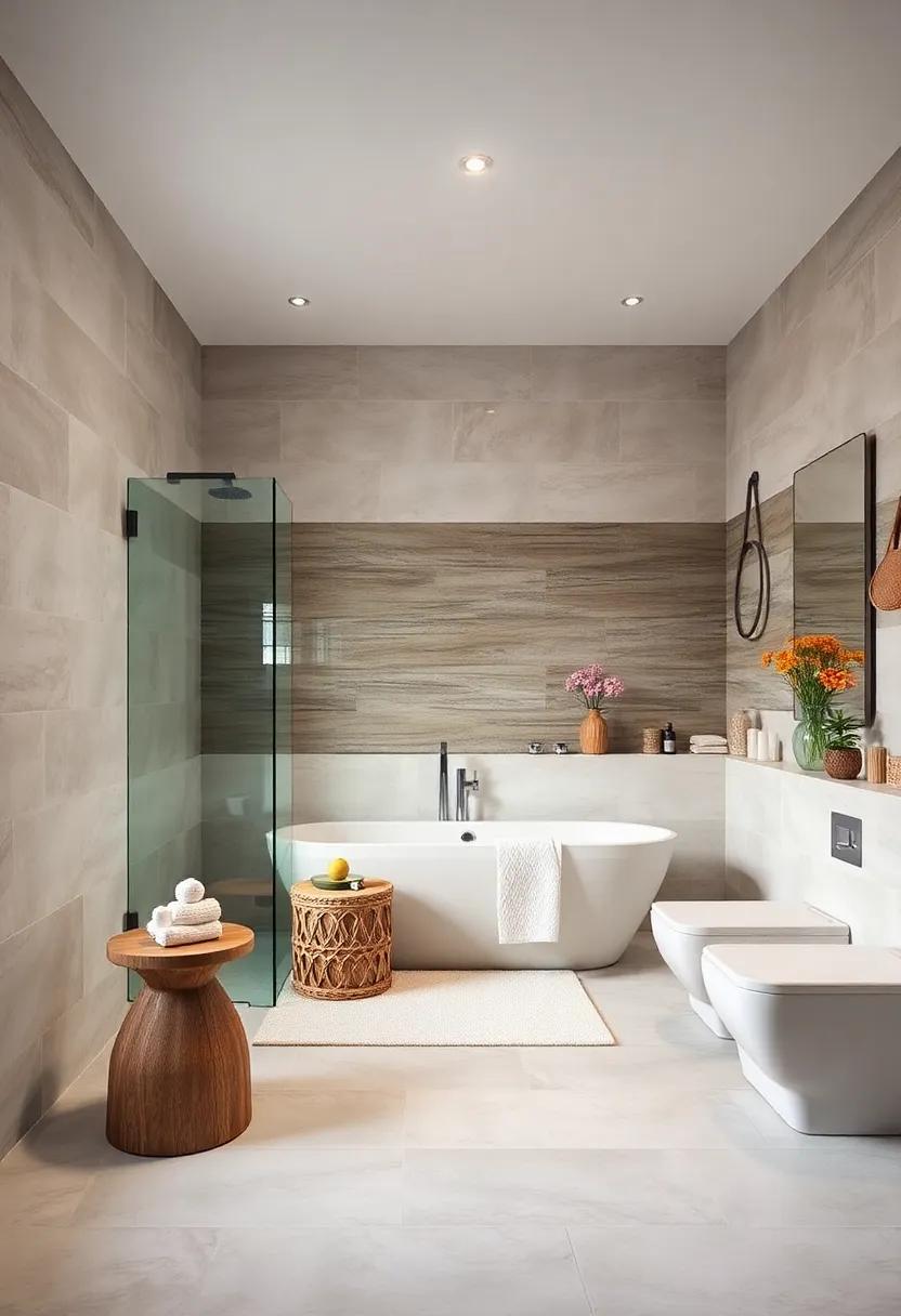 Full-Height Tiling: From floor to ceiling, use tiles in your shower ‍area⁣ to create a ⁣seamless ‌and ⁢cohesive look that makes the bathroom ‍feel larger and more luxurious