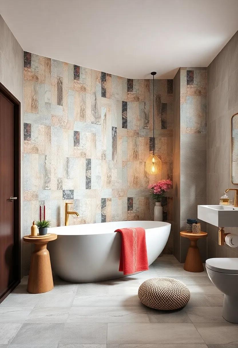 Glass Tiles: Incorporate glass tiles ‌to reflect light beautifully,‍ enhancing the ⁢illusion of space ​and ⁢adding⁣ a⁤ touch ‌of glamour to ‍your bathroom design
