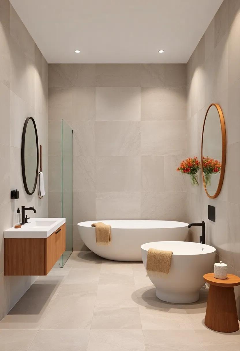 Play with Scale: Experiment with ⁢oversized tiles to make a bold statement, giving ‌your ⁤bathroom⁤ a contemporary ⁤and‌ effortless vibe
