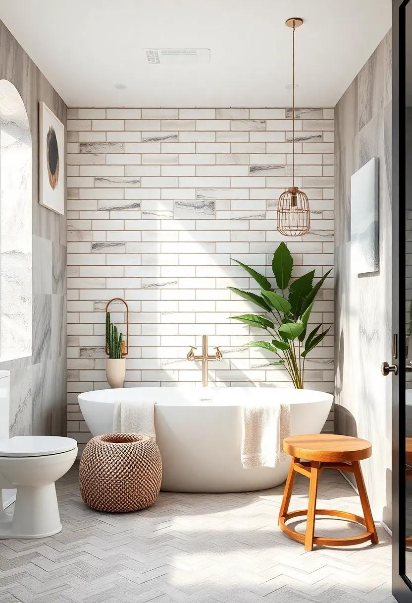 Subway Tile Elegance: Install white subway tiles in a herringbone ⁣pattern for ‌a chic, timeless look that blends seamlessly ⁣with various⁢ design styles