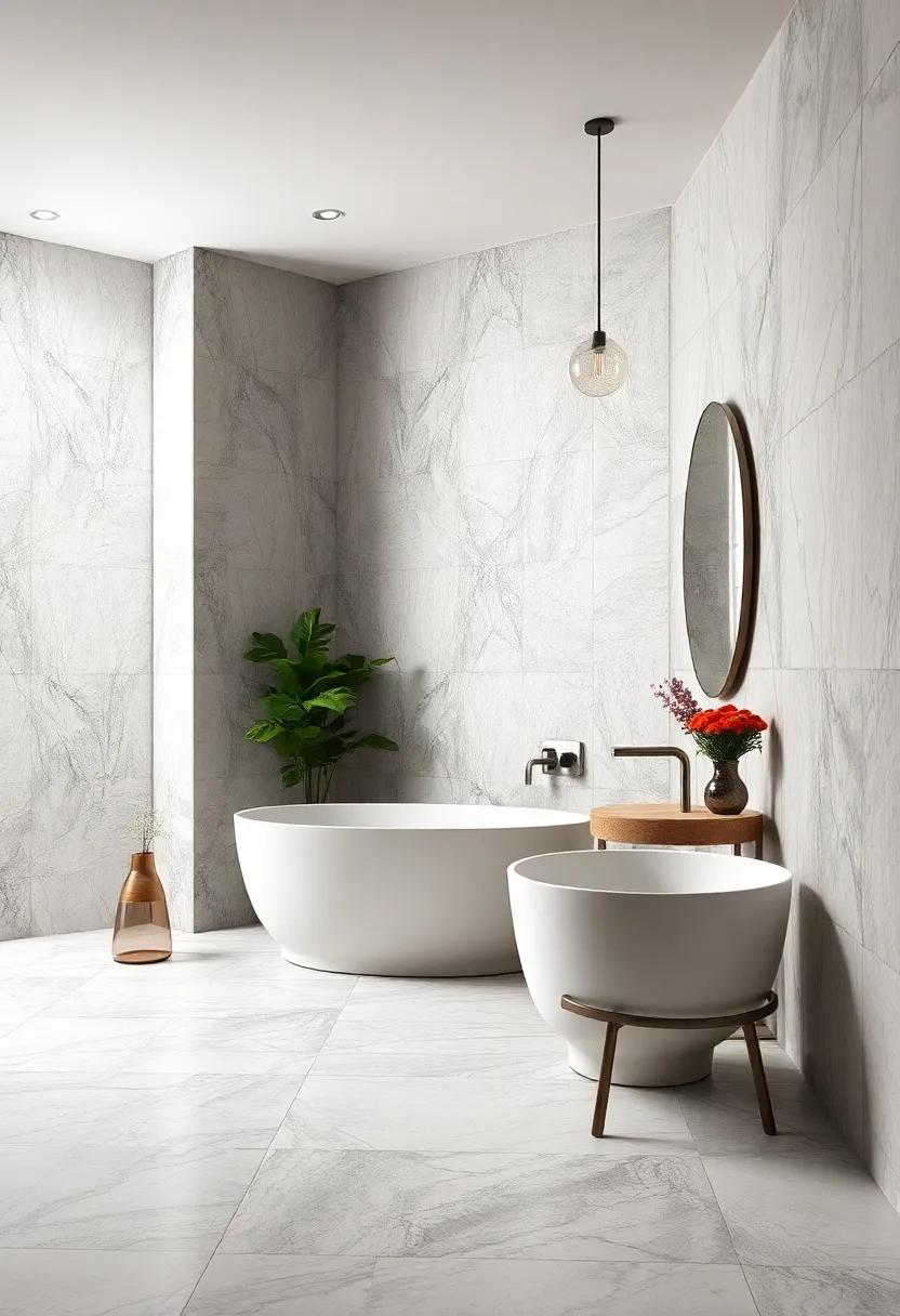 Understated Luxury: Choose marble-effect tiles ‌for a sophisticated look that mimics the elegance of real⁤ marble ‌without the high maintenance
