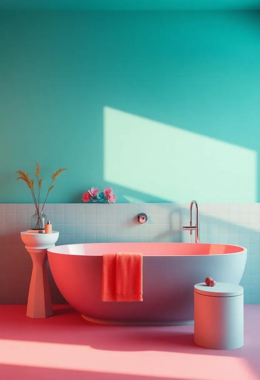 Energizing Accents: ​Harnessing Vibrant Hues for a Lively Bathroom Experience