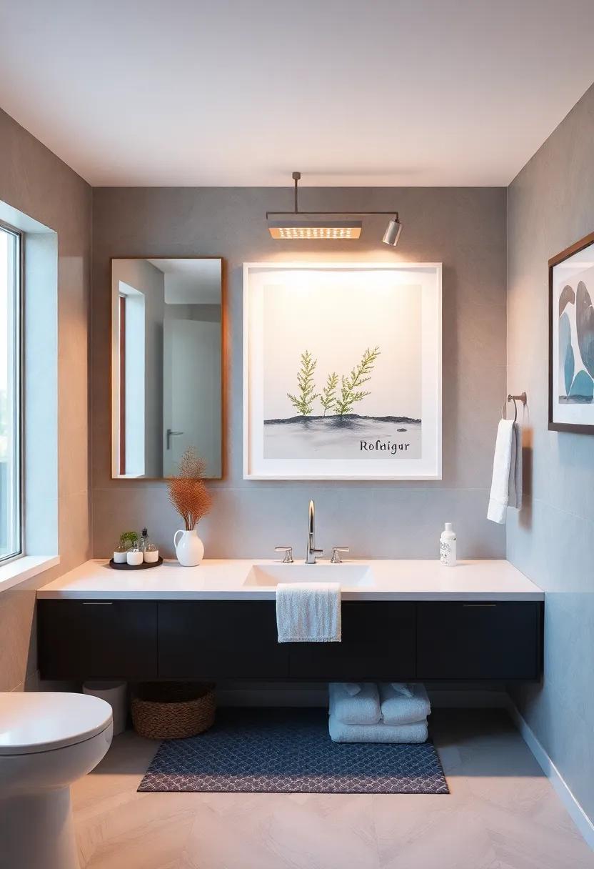 Pair Lighting with Decorative Accents: Coordinate your ​light ⁣fixtures with ⁢other decorative elements‍ like towels or artwork,creating‍ a harmonized look that enhances your overall design theme
