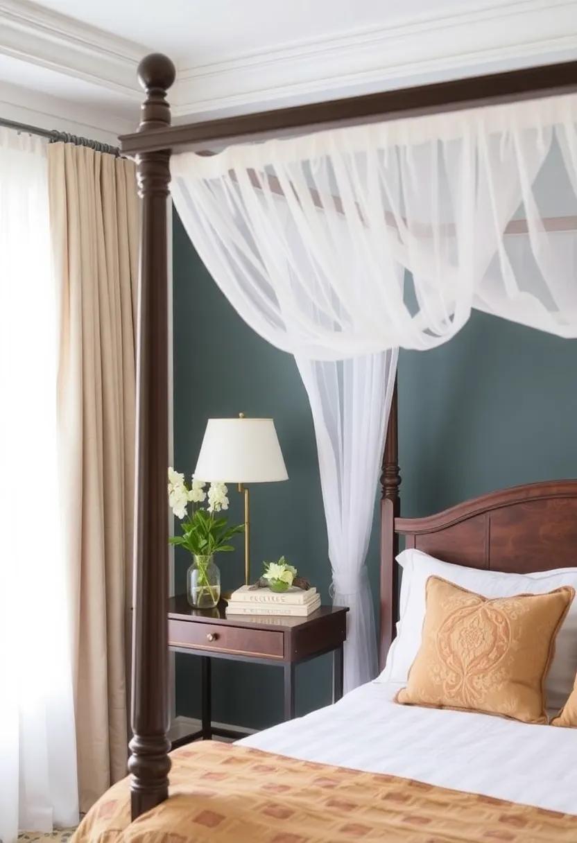Bed Canopy: A light canopy can add a touch of romance and coziness, providing ‌an illusion of height while still keeping the space‍ airy