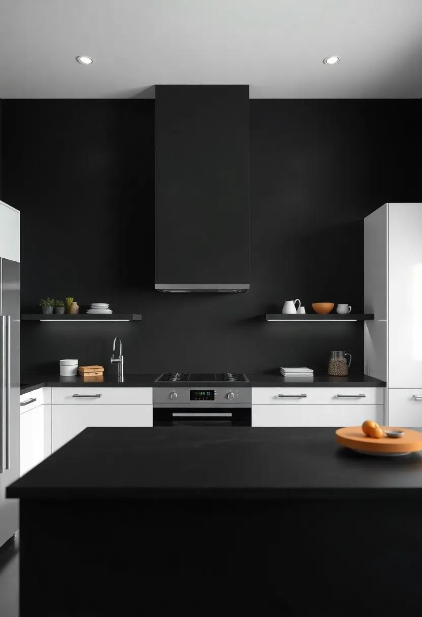 The Evolution of Kitchen Design: Black ⁤Walls and White Cabinets Through Time