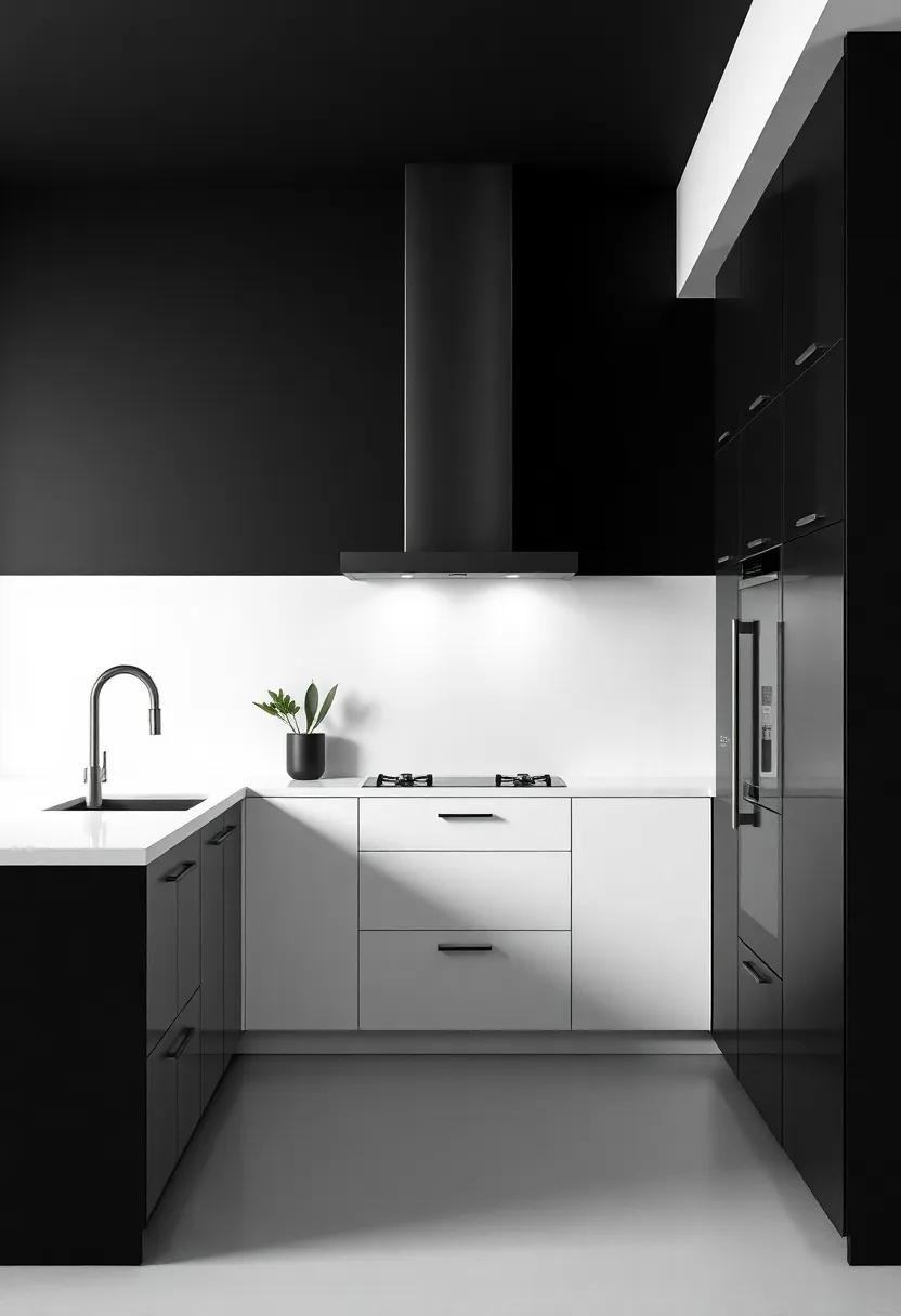 Sleek ‌Modernism:⁣ Profiling Contemporary styles in Black and White Kitchens