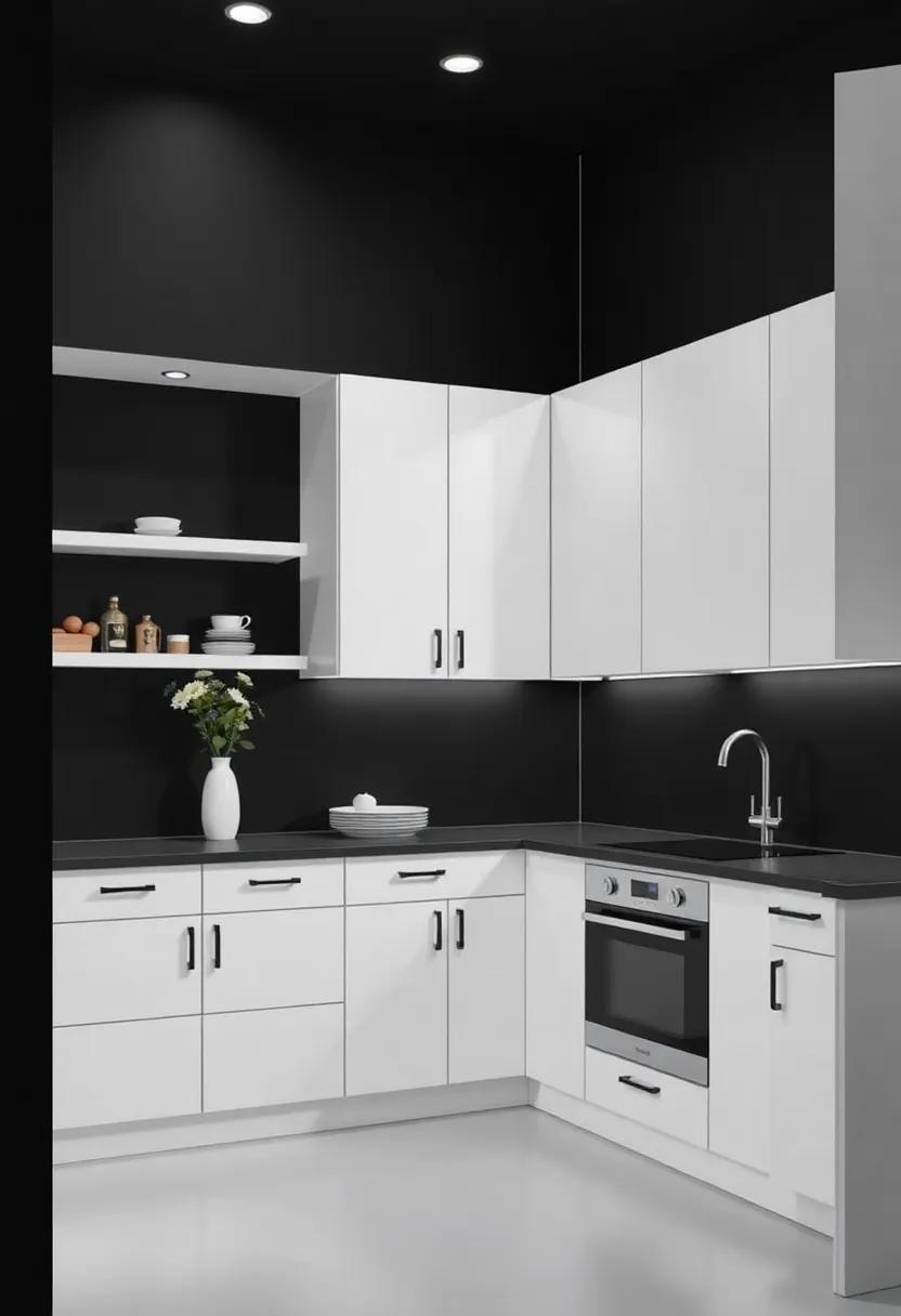 Creating‌ Depth and Dimension: The Magic ‍of Black Walls ⁤in ⁤Kitchen Spaces