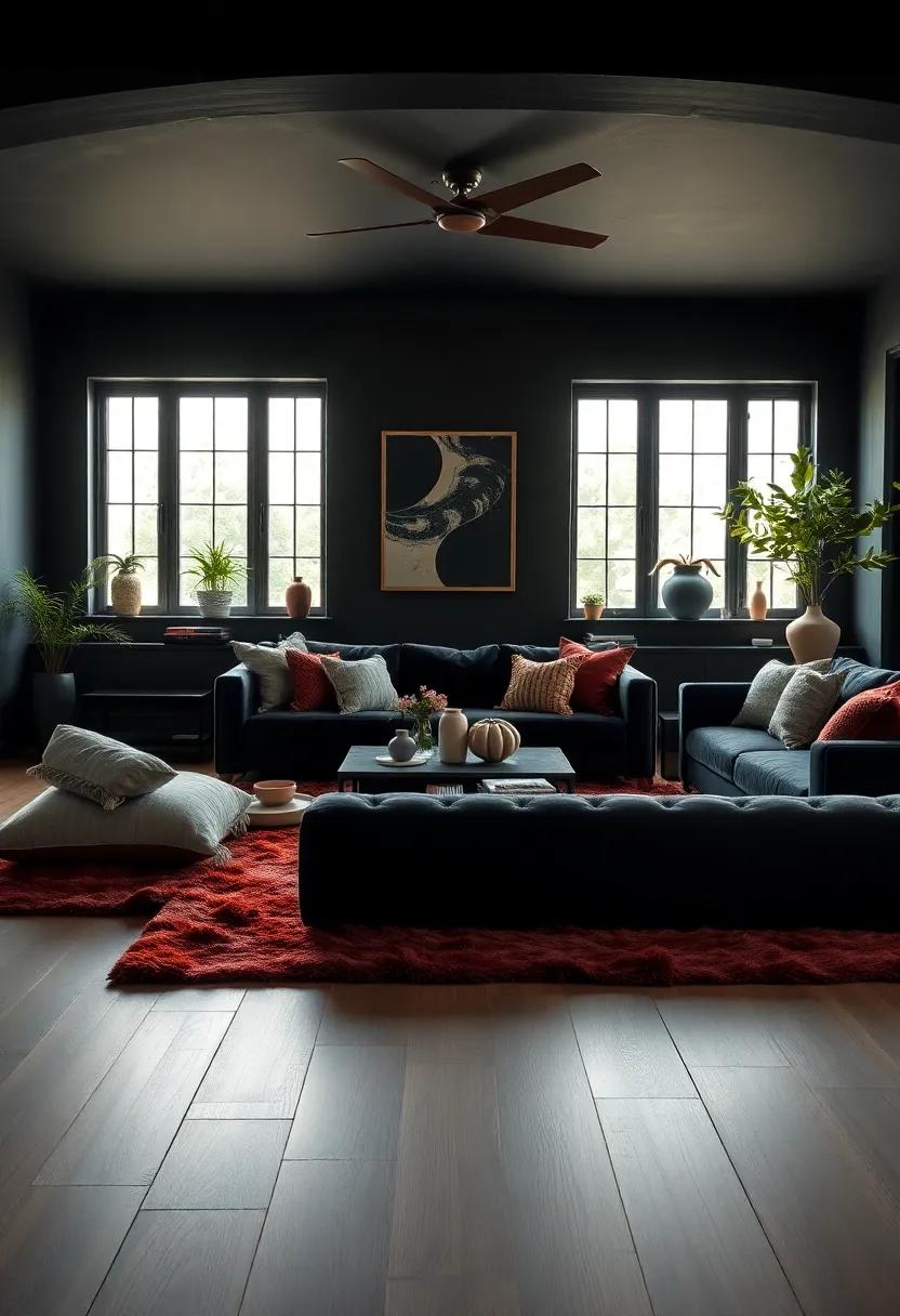Statement Pieces: Making Furniture the‍ Focal point of a Black Room