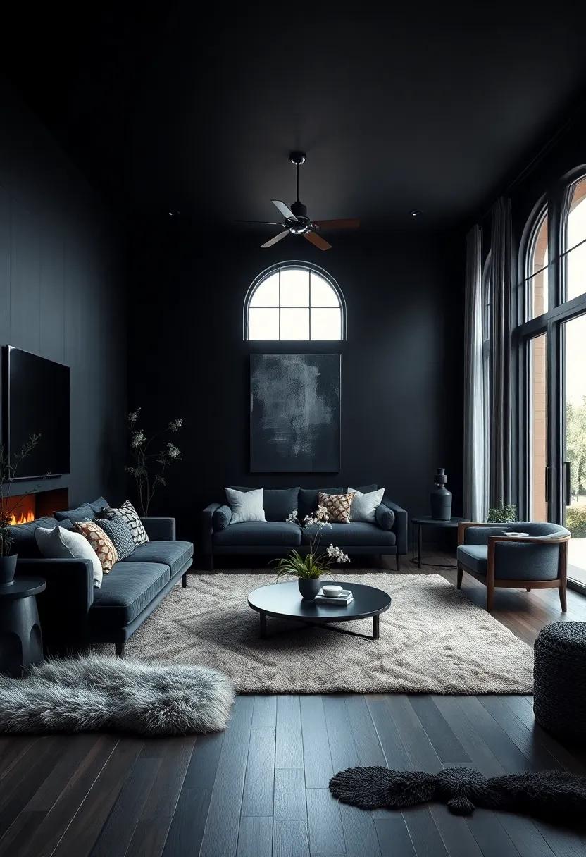 Creating an Inviting Vibe: The Emotional Impact of a Black Living Room