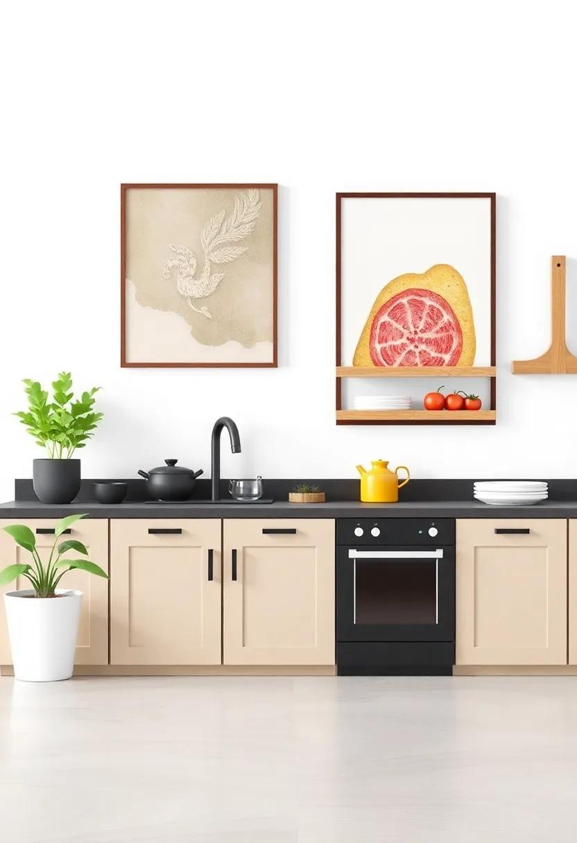 Artistic Wall ‍Art: Display your ‍favorite culinary-themed artwork for ‌an⁤ inspiring environment that ⁢reflects ‌your creativity