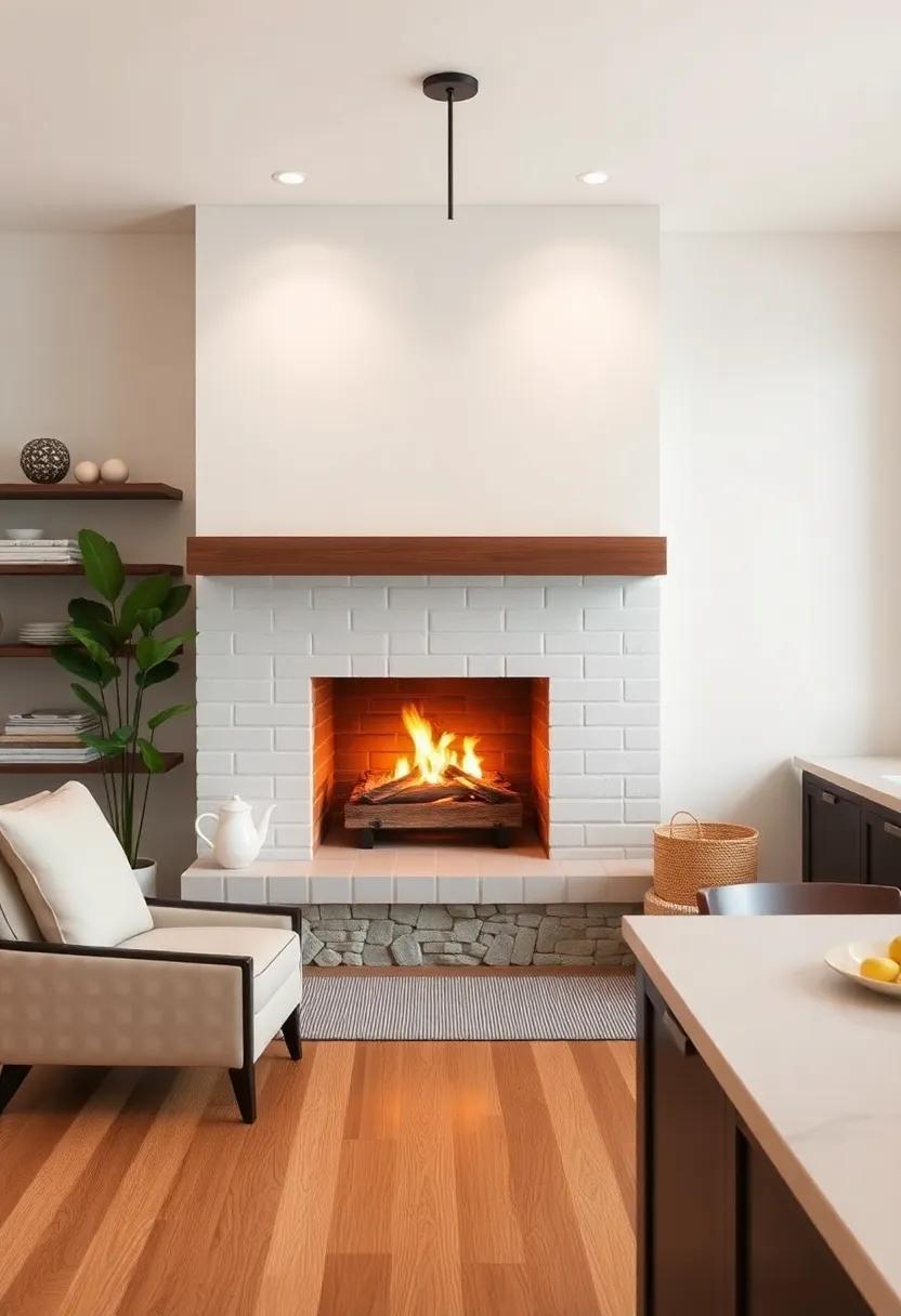 Cozy⁤ Fireplace: If‌ space allows,​ incorporating a small fireplace can create a‌ warm and inviting focal point in the ‍kitchen