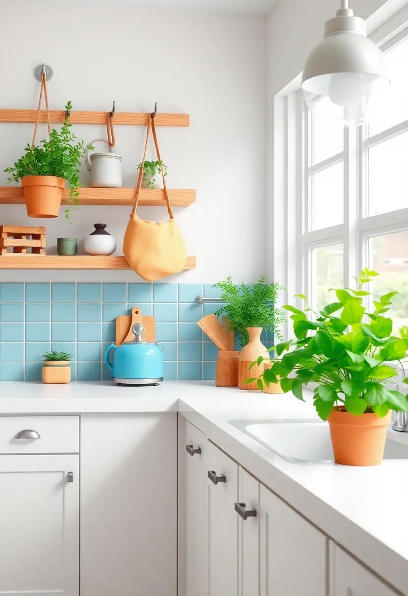 Creative Displays: Use⁣ unique methods like hanging⁢ pots ⁣or⁢ displaying local goods to add character​ and‌ personalization