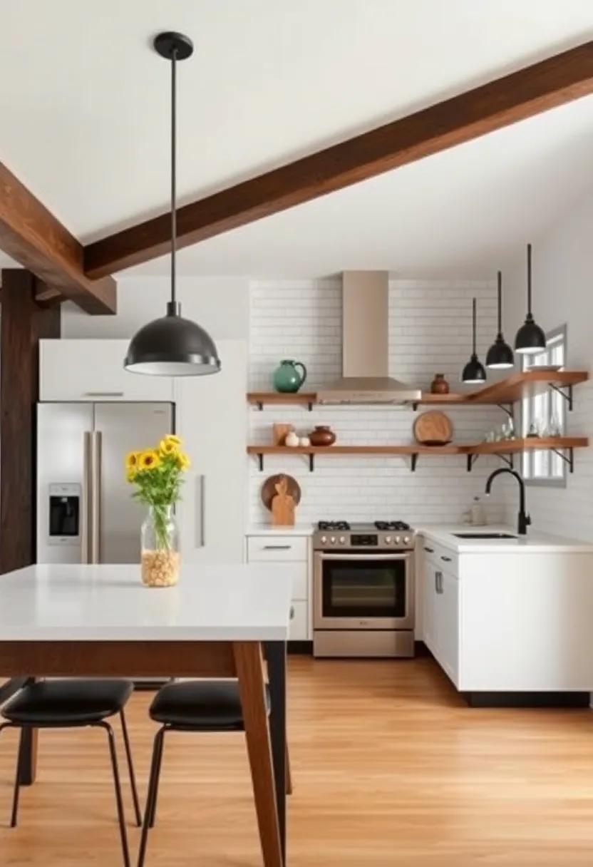 Industrial Style: Use metallic accents and exposed ‍beams for a modern, urban kitchen that oozes character