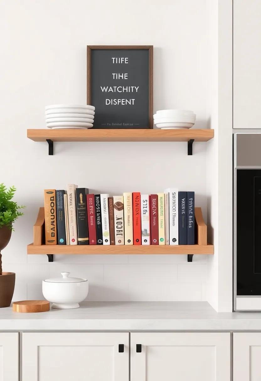 Personal Cookbook Display: Showcase your cherished recipes or favorite cookbooks on a dedicated shelf or ‍stand