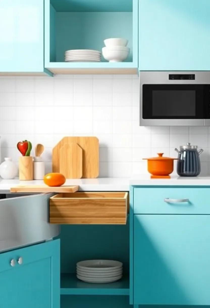 Smart ‍Storage ‍Solutions: Use clever storage hacks, like under-counter drawers ⁣and pull-out shelves, to keep your kitchen organized