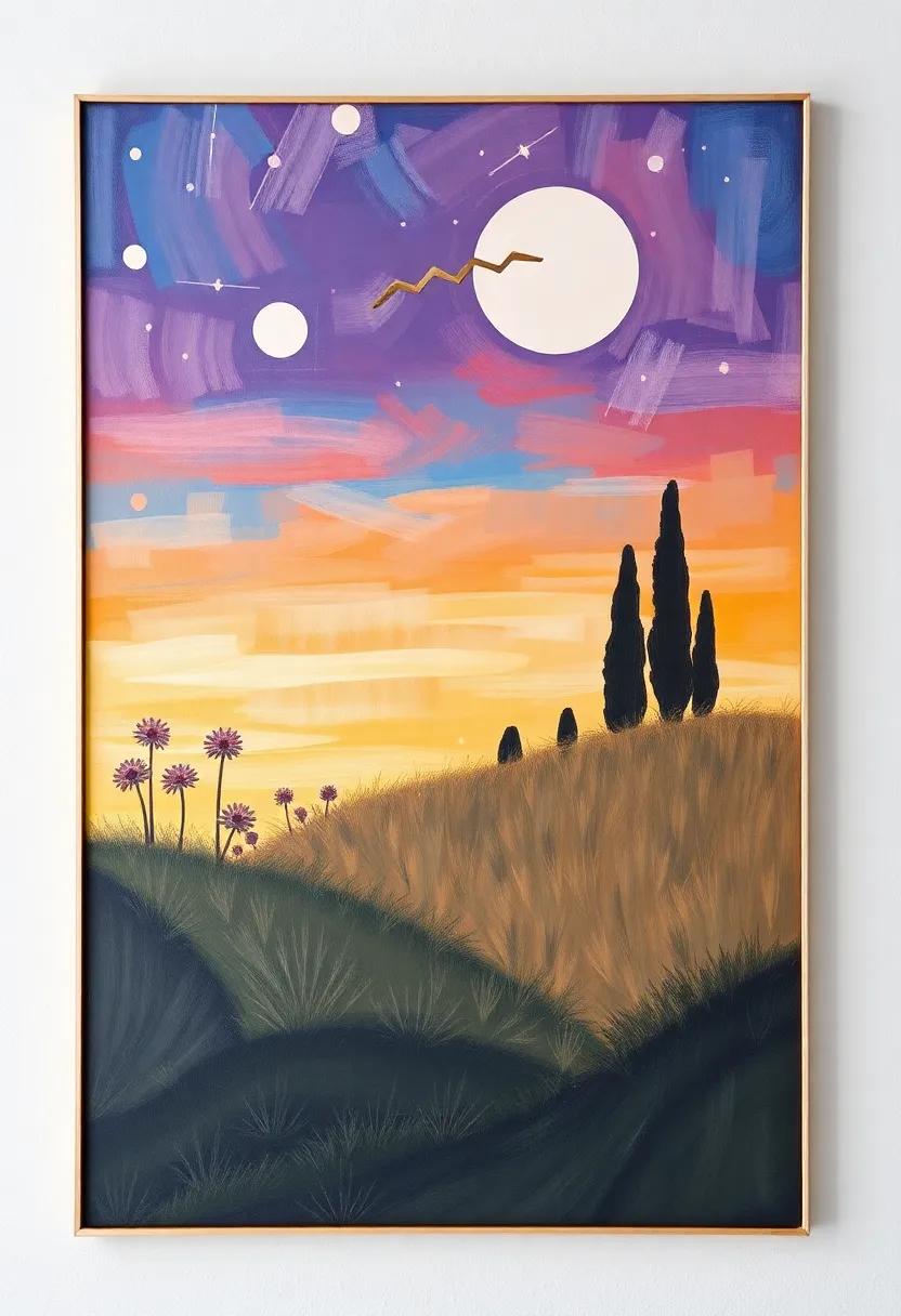 bohemian Artwork: Display paintings or wall art featuring dreamlike landscapes or whimsical designs that inspire⁣ relaxation
