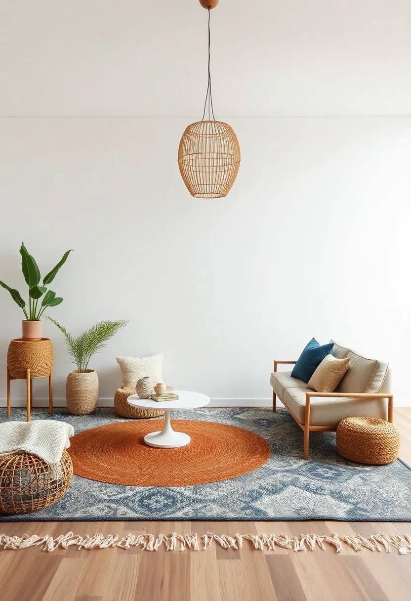 Use rugs creatively: layer rugs of different textures and sizes⁤ to define spaces and add visual interest ⁤to your floors