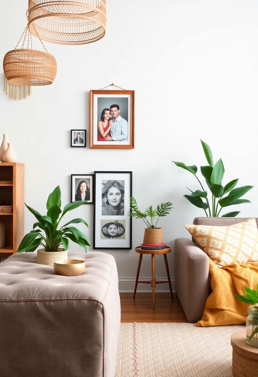Personalize your space: Frame⁤ family photos or mementos in a ⁤creative way to infuse your personality into the decor