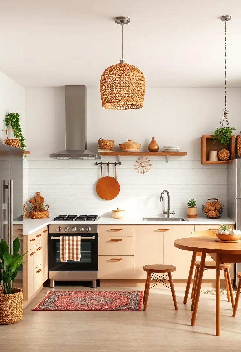 Embrace Earthy Tones⁤ with Warm Hues ⁤to Create a cozy Bohemian Kitchen‌ Atmosphere