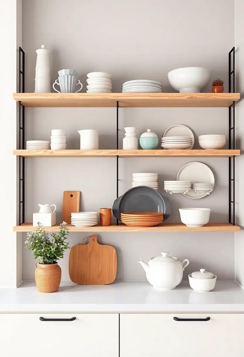 Open ⁣Shelving: Displaying Your Personality Through Curated Kitchenware