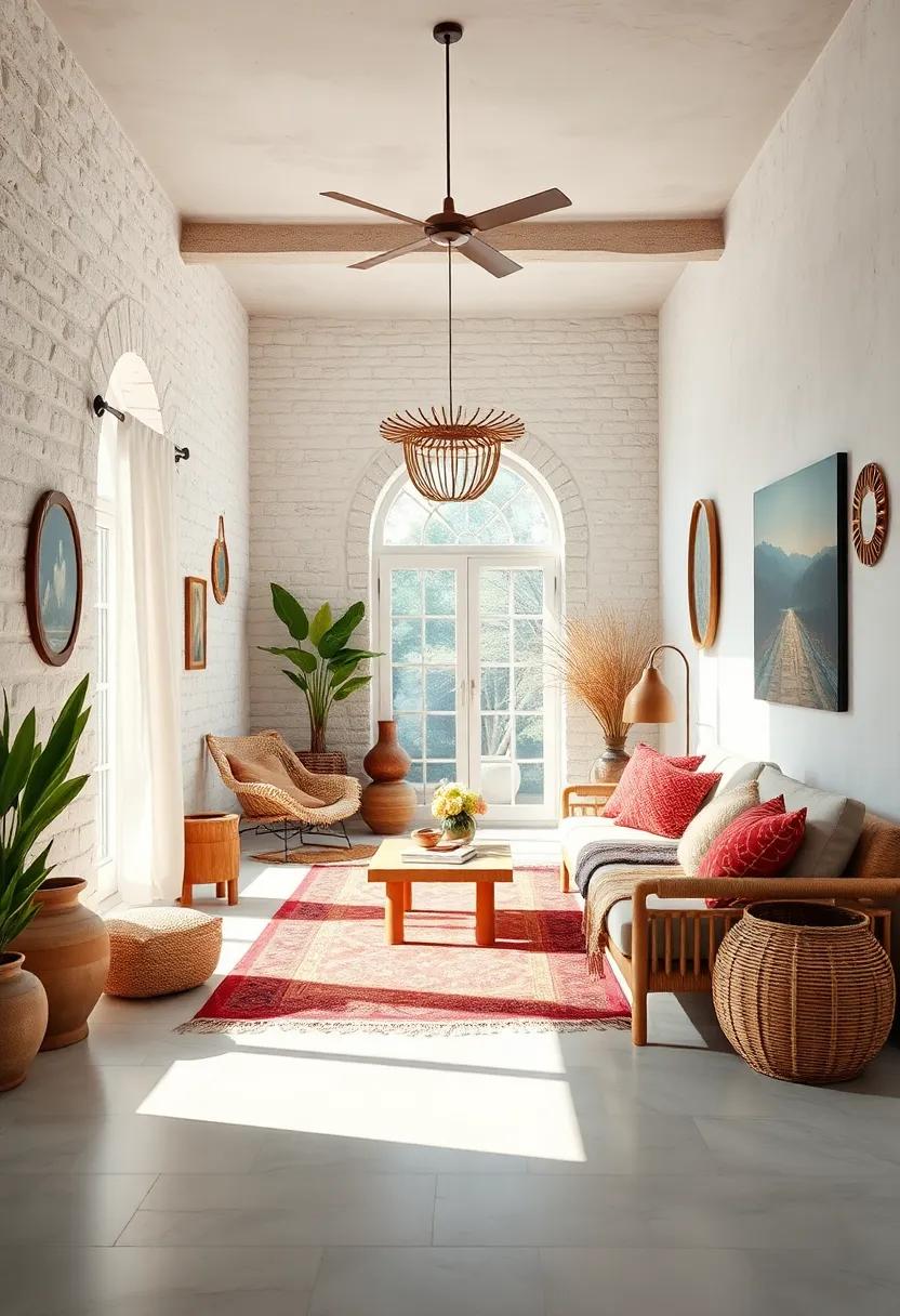 Incorporate⁢ handcrafted items, such as pottery ⁣or woven baskets, for an artisanal touch