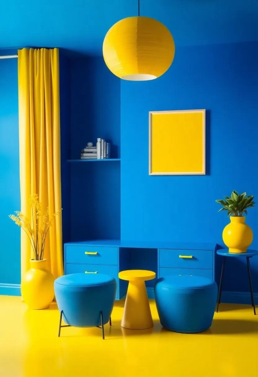 Dynamic Duos: Pairing Electric ⁢Blue ​with Sunny Yellow for an Energizing Vibe