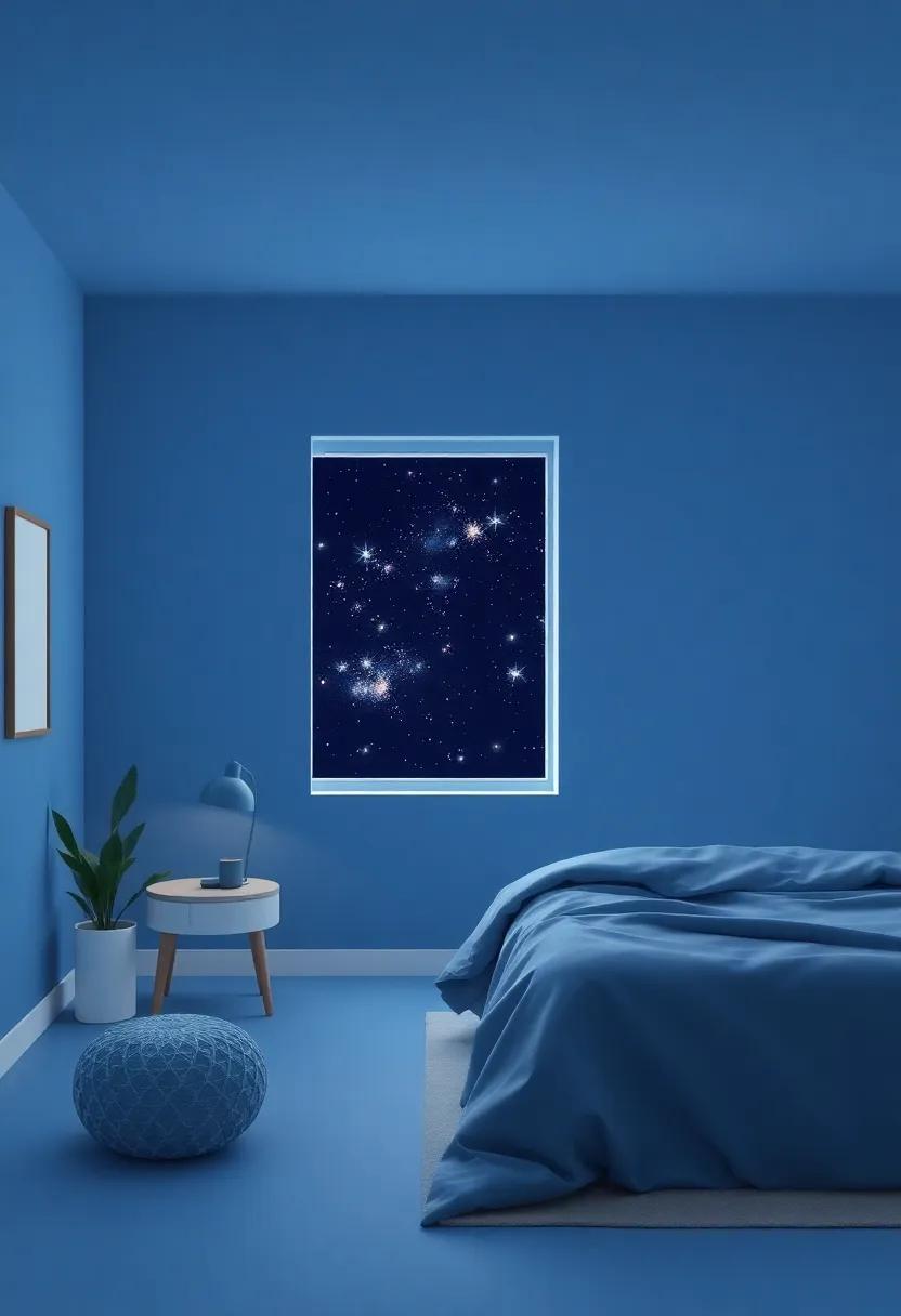 Dreamy ⁤Twilight: Midnight Blue with Soft Starry ⁣White for‍ a Night Sky Effect