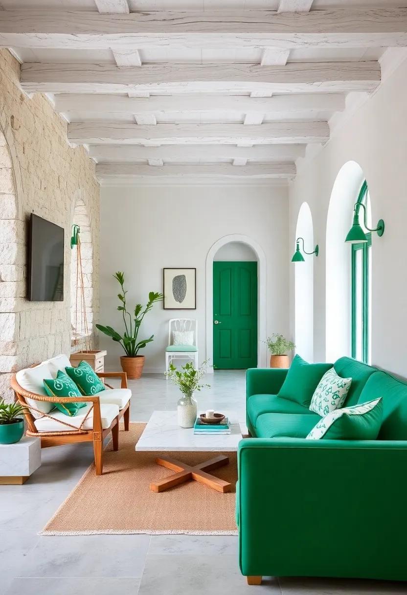Vintage Finds: Source vintage emerald and white decor⁢ pieces to add unique ⁤character and​ history to your space