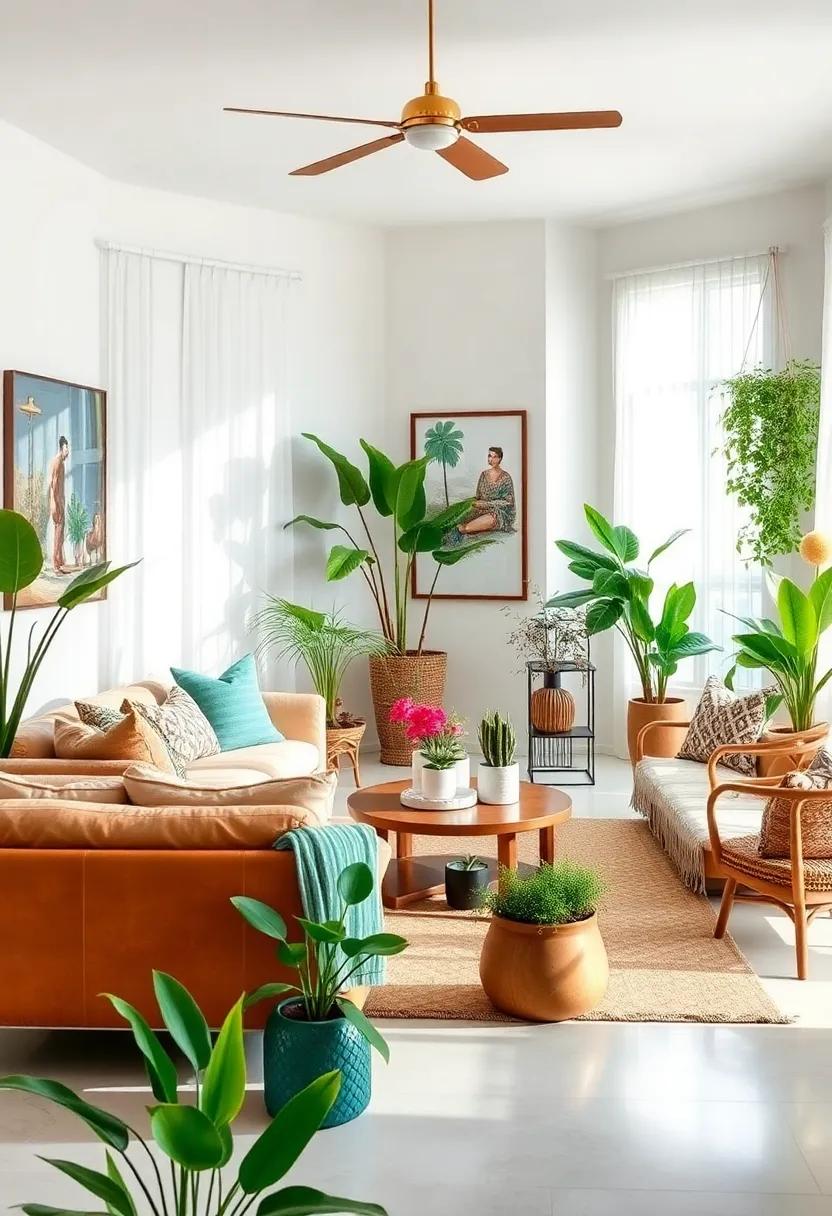 Greenery galore: Incorporate an array of indoor plants, from tall⁢ floor plants to small succulents, to bring life and freshness indoors