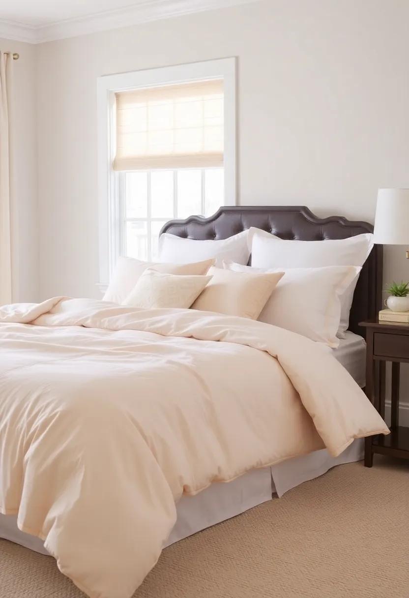 choose Simple Bedding: Opt for solid ⁢colors or subtle patterns in your ⁣bedding ​to create a ‌calm and harmonious⁤ look without overwhelming the ‍senses
