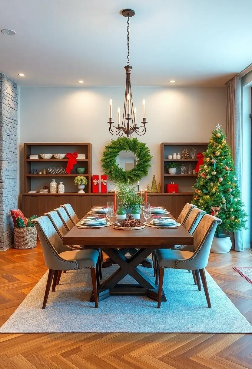 Rustic Touches: Bring in‌ natural elements like birch logs‌ or pinecones for a rustic holiday‍ charm, grounding the decor with⁣ earthy textures