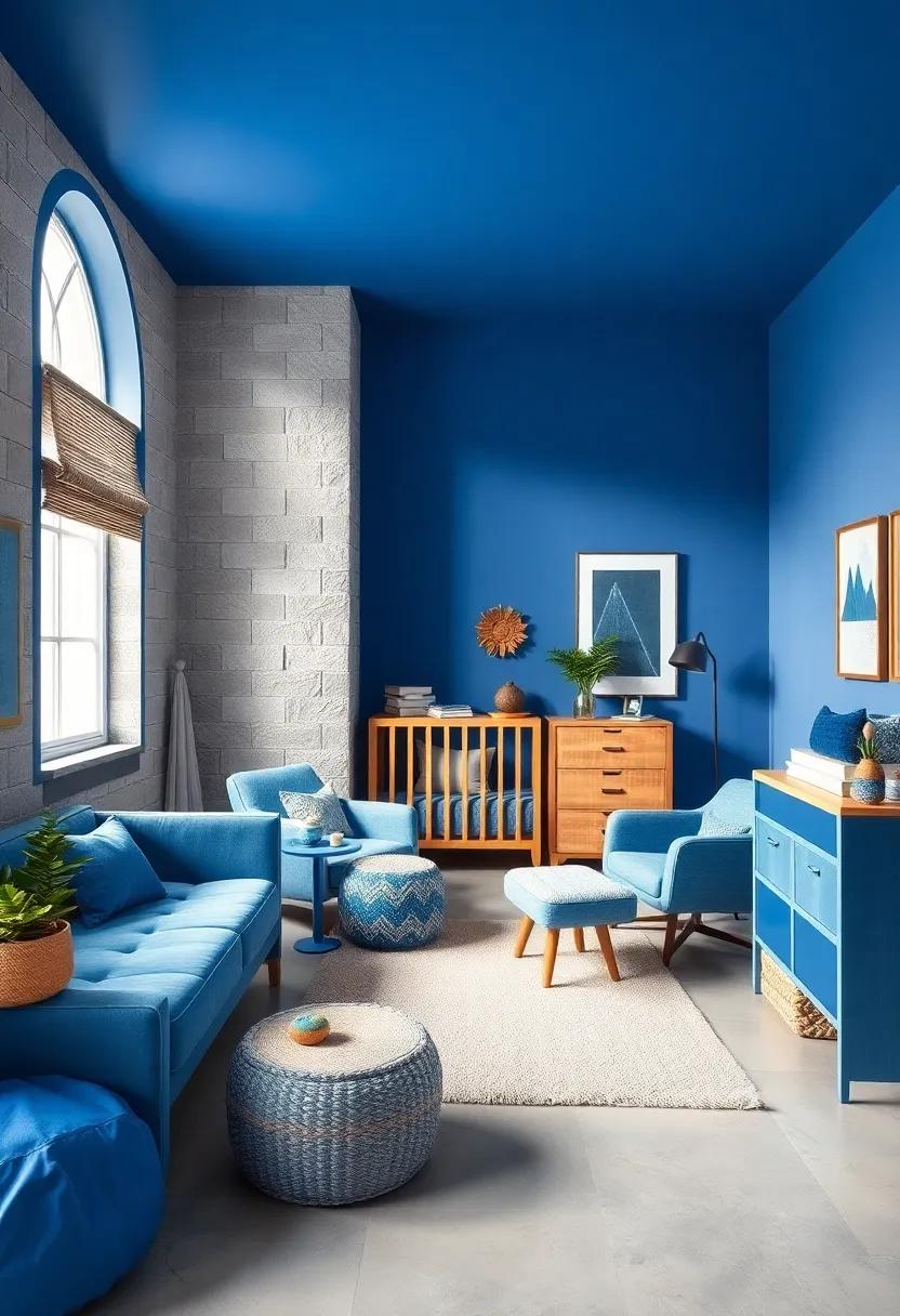 Exploring‌ the Rich depth of Cobalt Blue in Modern Nursery Design
