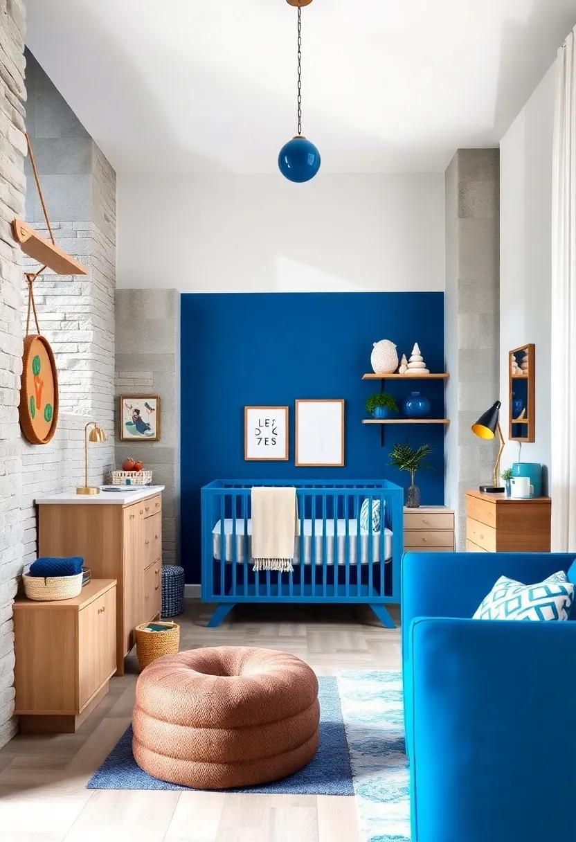 Cobalt Blue: A Beautiful Contrast⁤ Against Soft⁤ Pastels in Boys' Nurseries