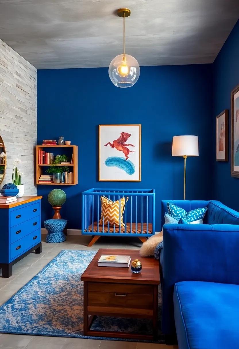Cobalt Accents: Adding ⁣Personality with Art and Decorative Elements