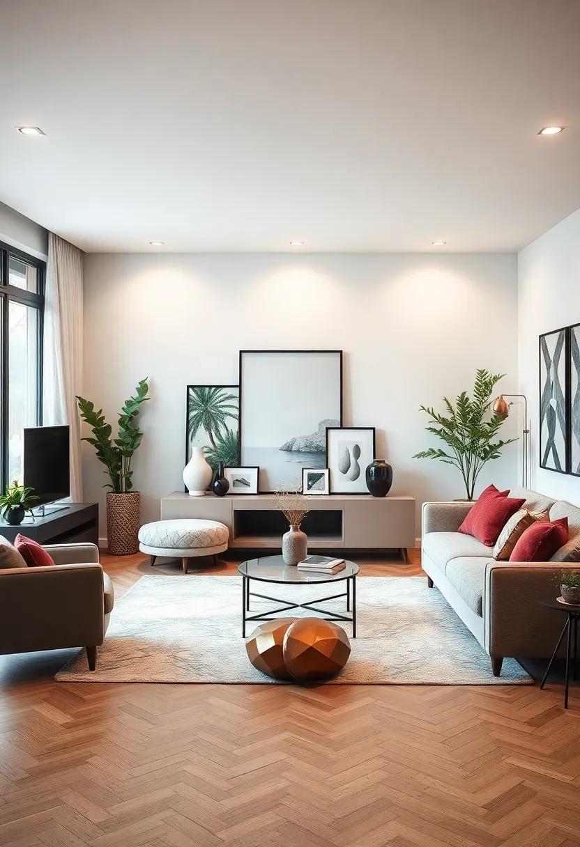 Artistic Abode: ⁣Curate a gallery-like atmosphere with an ⁤array of art pieces, sculptures, ⁢and creative‌ installations throughout the space