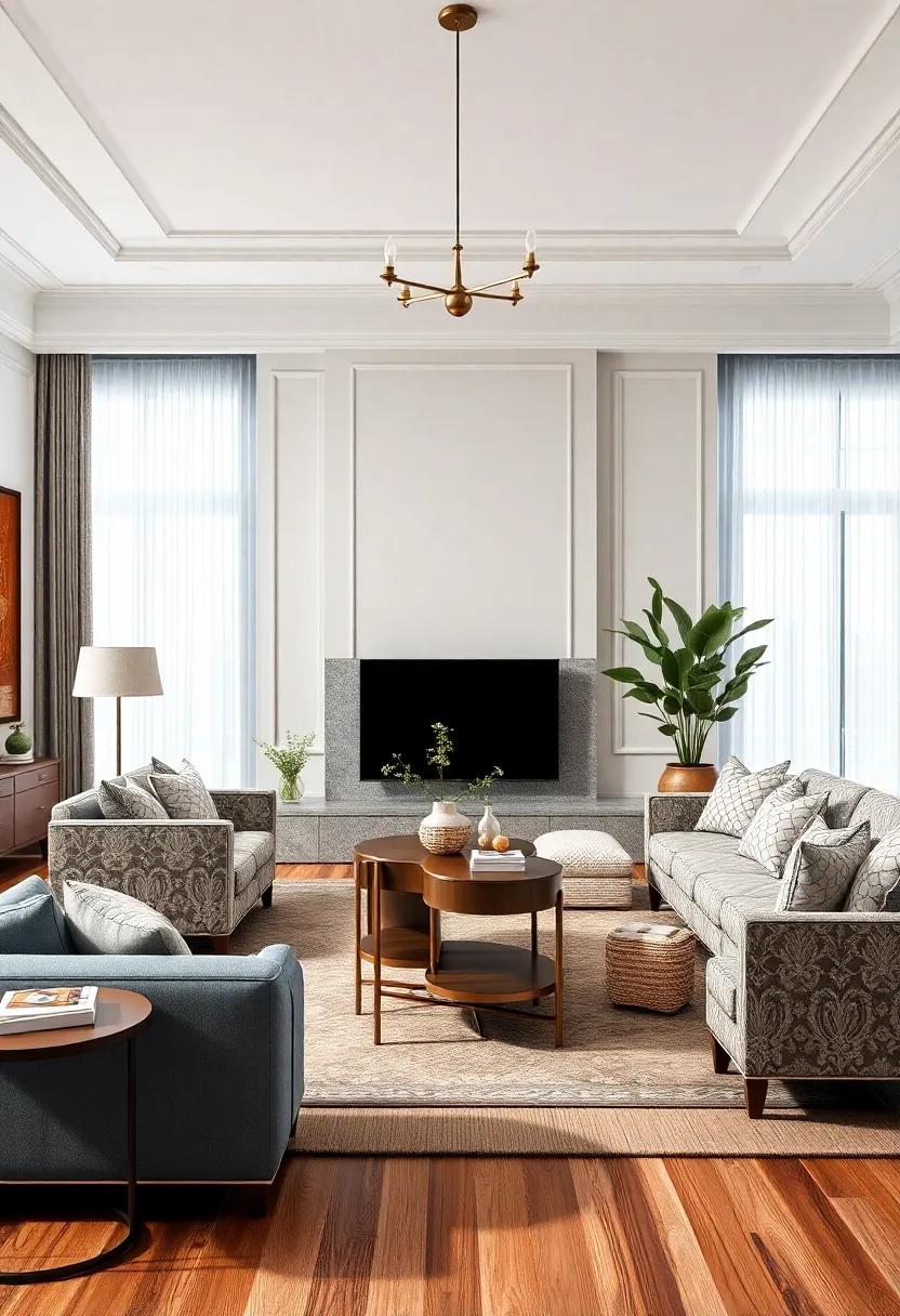 Traditional Timelessness: Opt ‌for ​classic furniture,​ elegant patterns, and rich colors to create a⁣ refined and inviting living ‍room