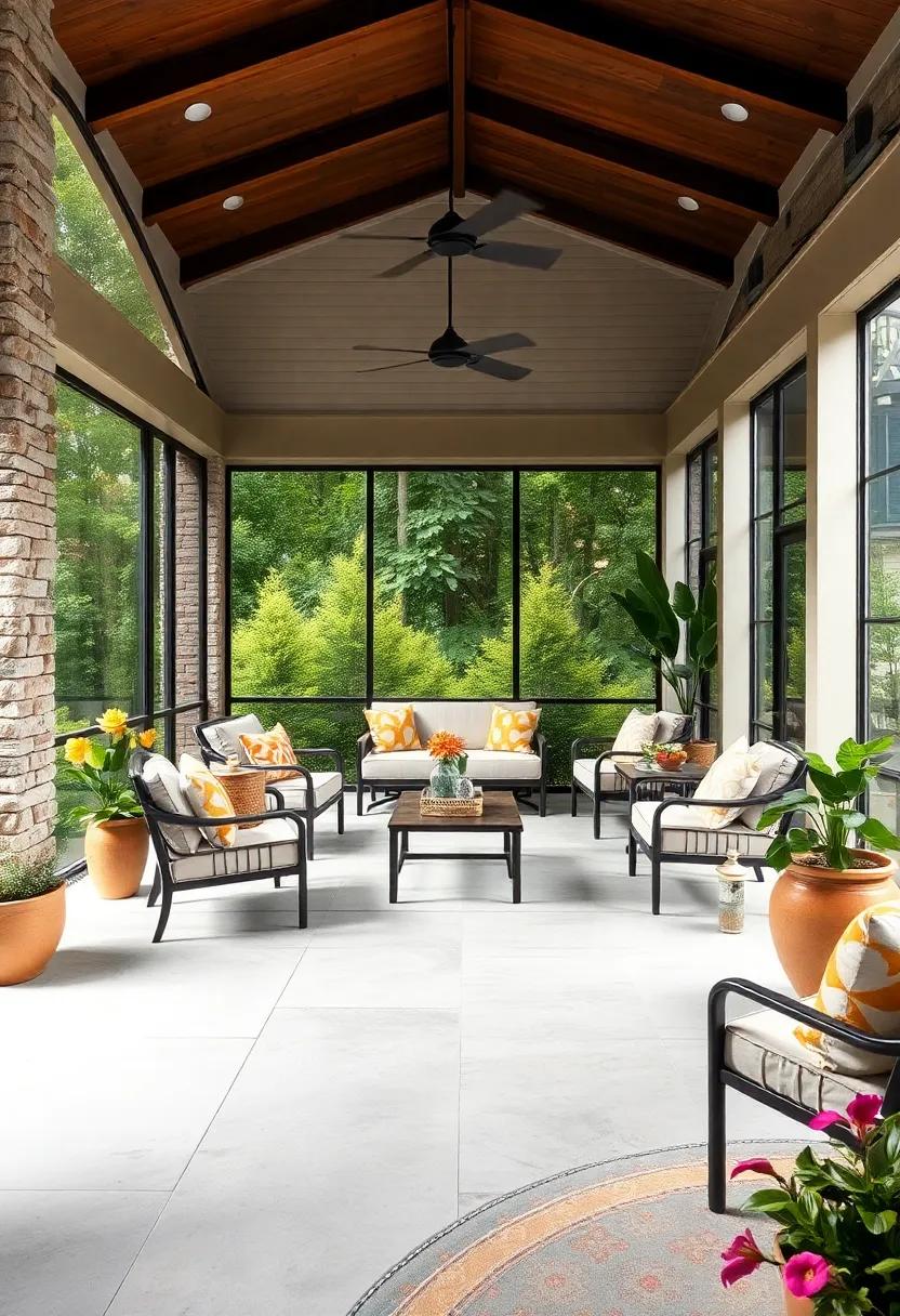 Choosing the⁣ Right Flooring: Inviting Comfort Underfoot in Screened Porches