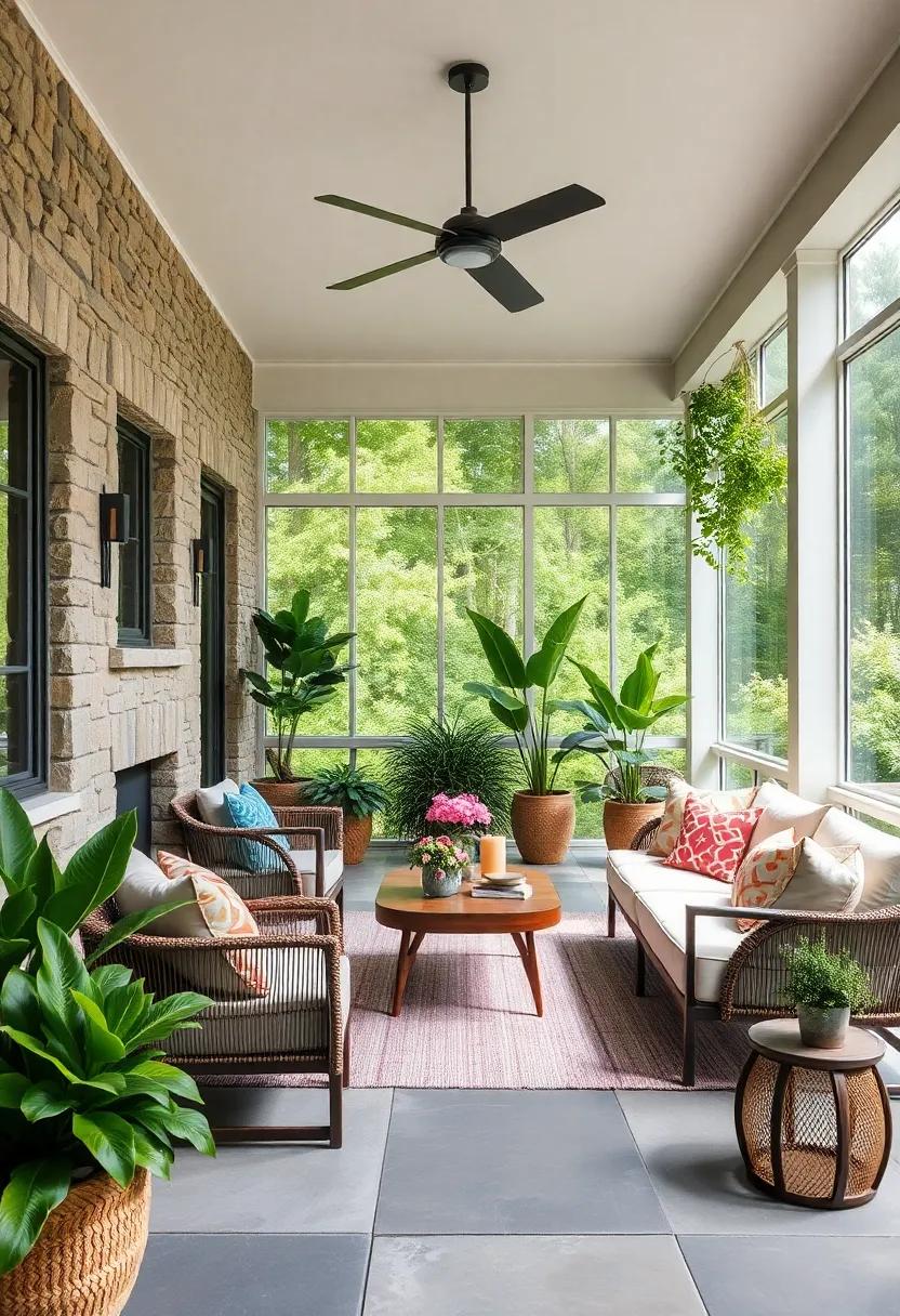 Inviting Nature Indoors: the Healing Power of Greenery on Screened Porches