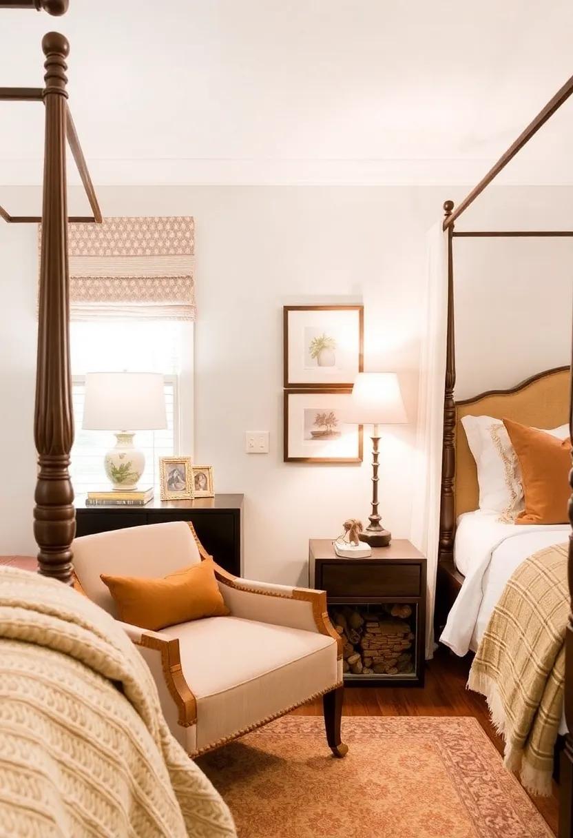 Cozy Reading Nook: Create a ​small reading space within your bedroom ⁣with a comfy chair and shelf, complementing your⁣ canopy bed design